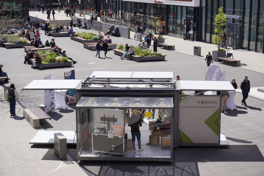 Die Mobile Scheune des Smart Farming Lab. Foto: Alexey Bokov