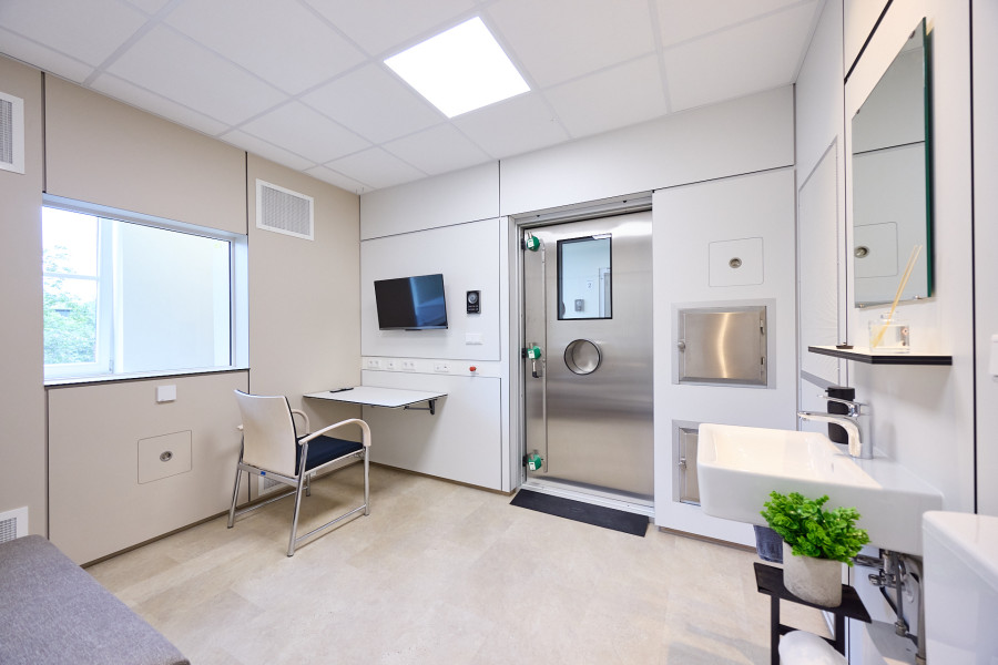 Innenaufnahme einer Stoffwechselkammer am HI-MAG